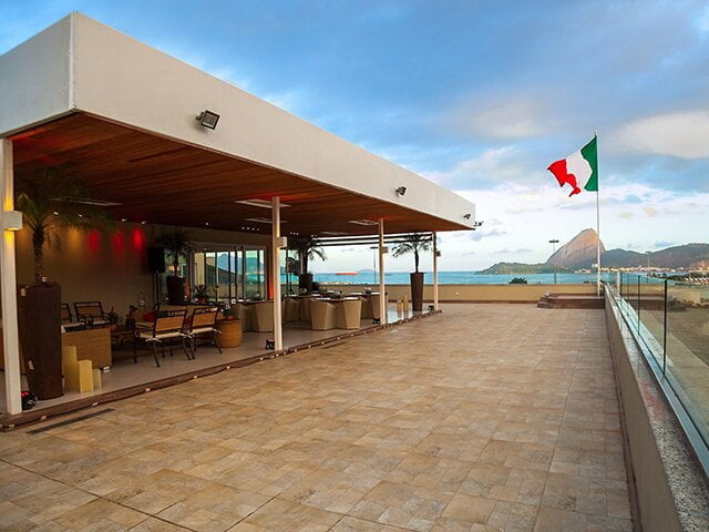 Bellissima terrazza del Consolato Italiano a Rio