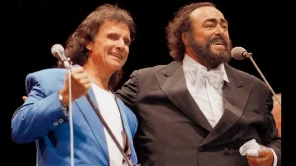 Roberto Carlos e Luciano Pavarotti