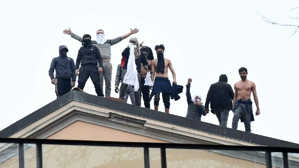 Mafiosos em protesto na Itália