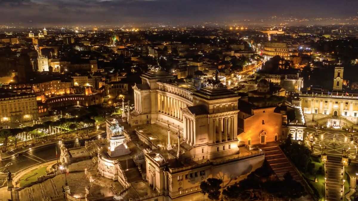 Roma vista do céu
