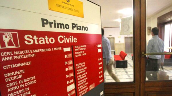 Prefeituras italianas registro civil