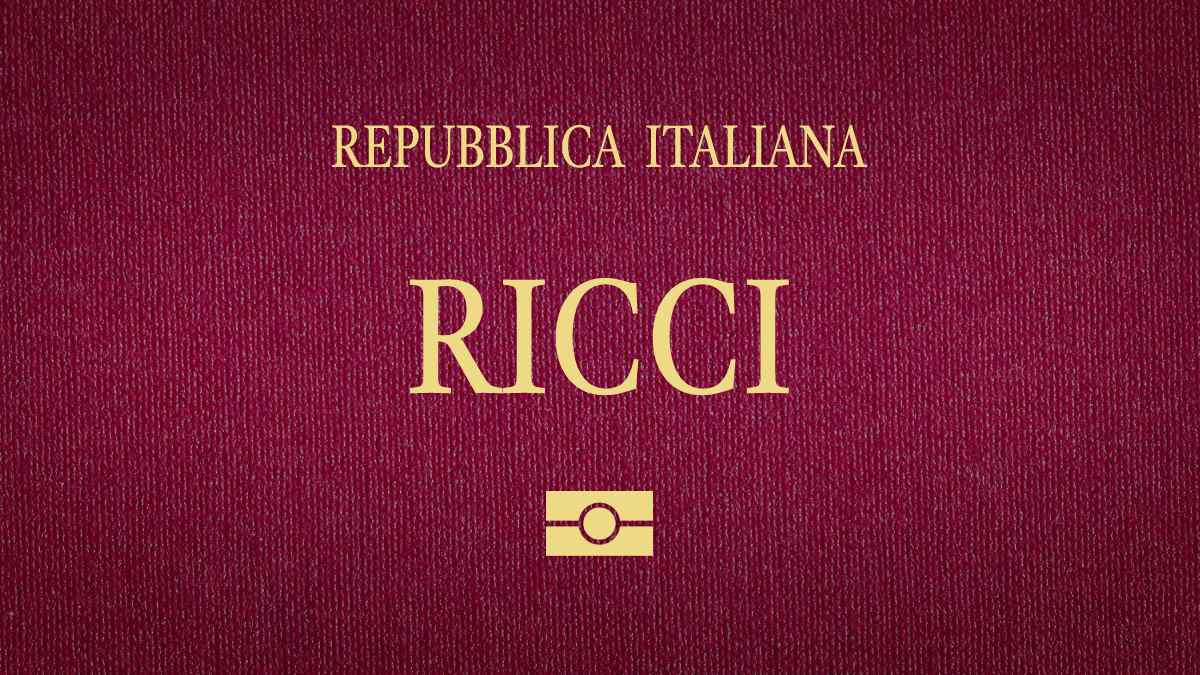 sobrenome italiano ricci
