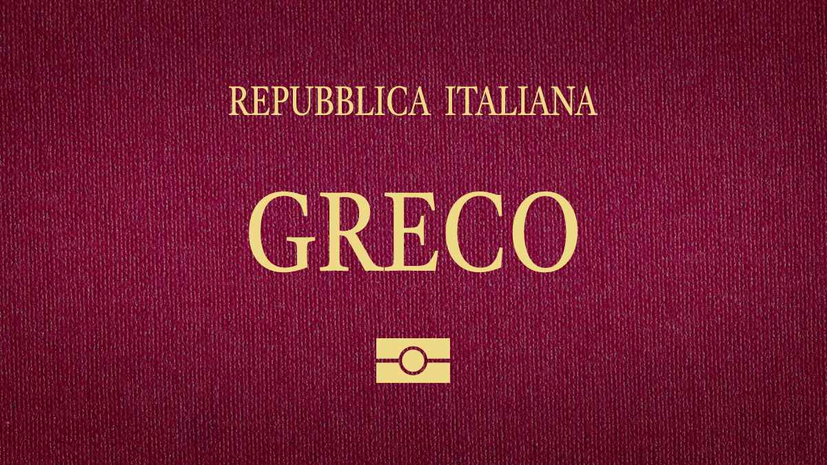sobrenome italiano greco