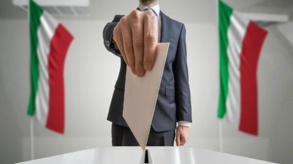 Italianos no exterior local de votação