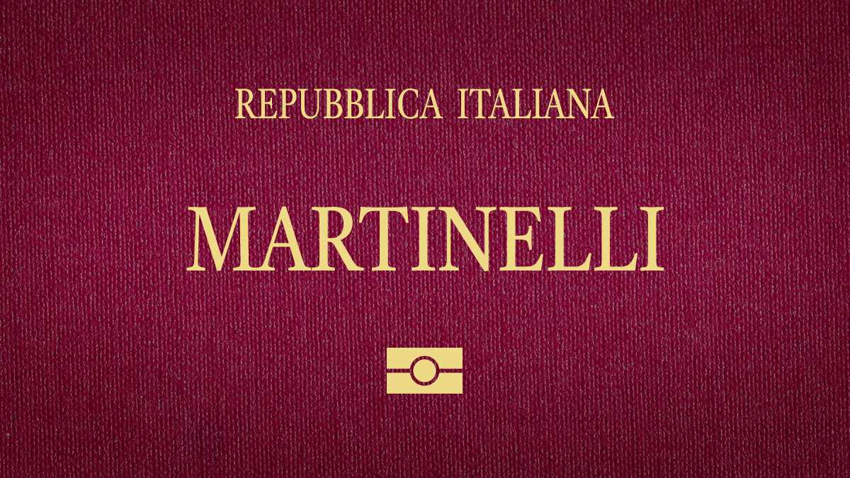 sobrenome italiano Martinelli