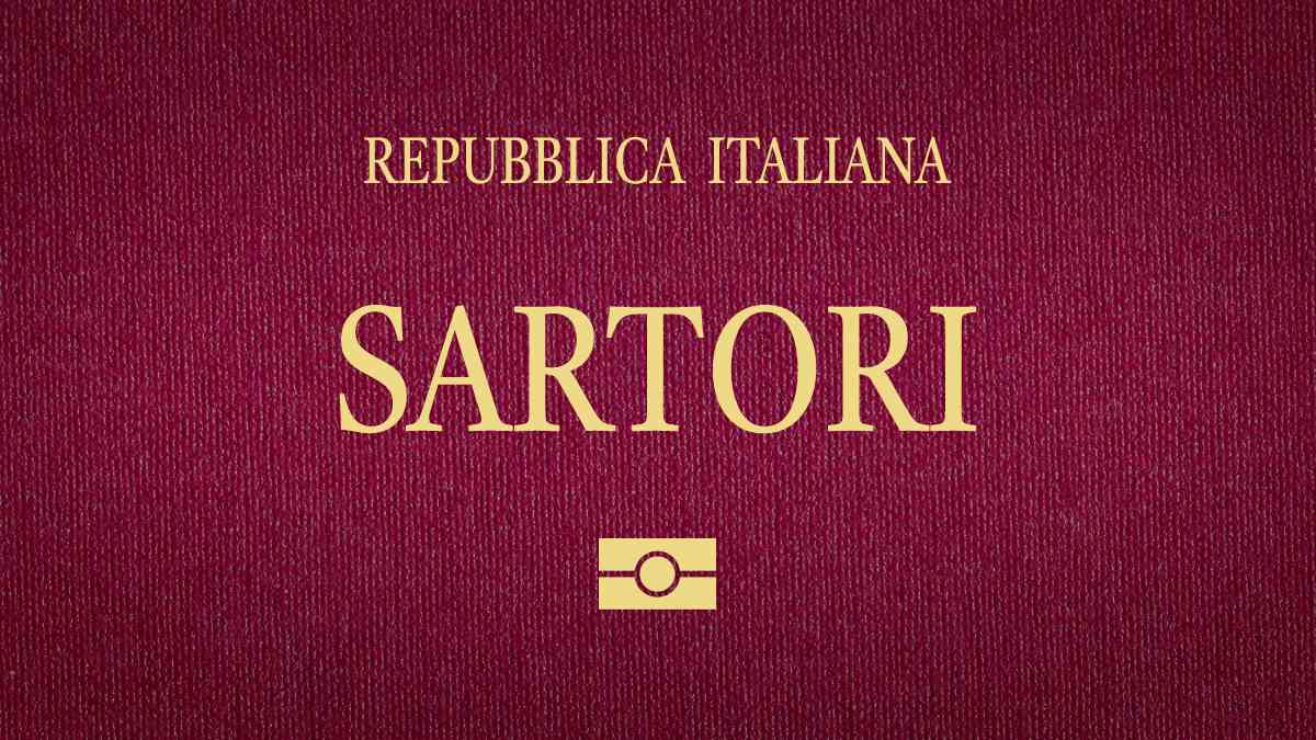 sobrenome italiano sartori