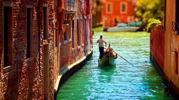 Gondoleiros de Veneza