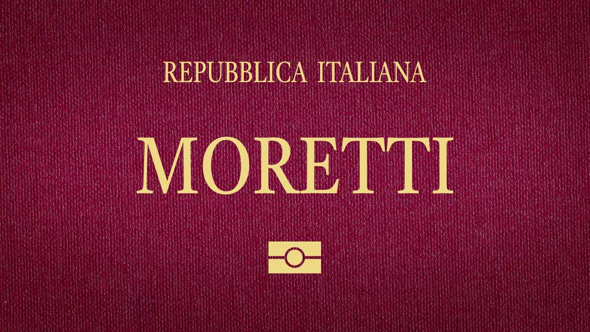 sobrenome italiano moretti