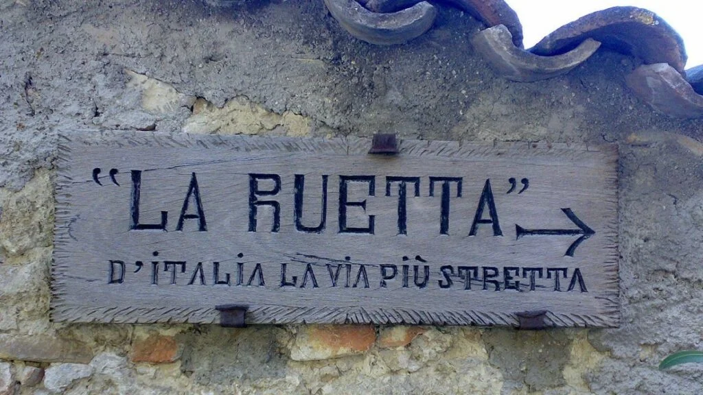 A Ruetta d'Italia possui apenas 40 centímetros de largura | Foto: Wikimedia commons