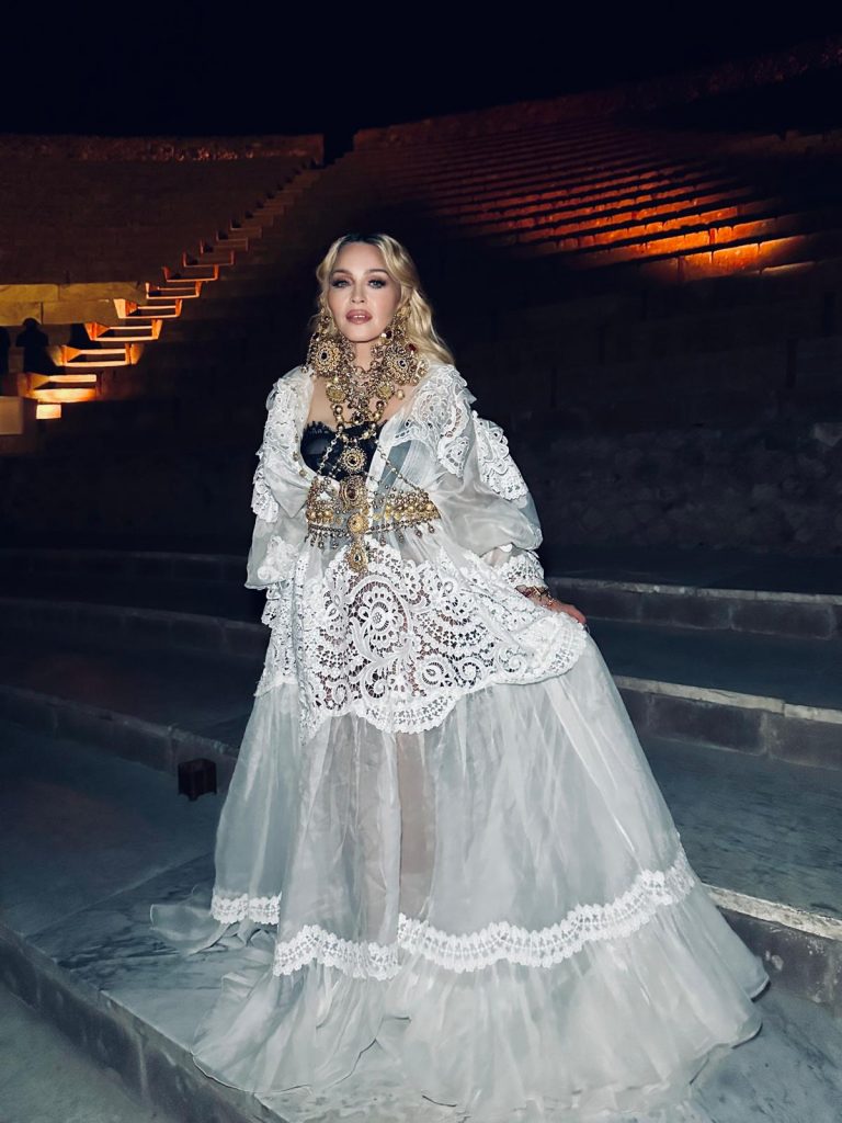 Madonna em Pompeia | Foto: Instagram/Madonna 