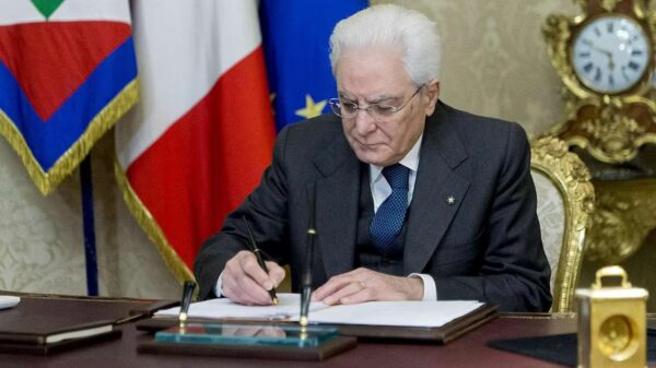 Presidente Sergio Mattarella assina decreto que inclui novas medidas orçamentárias para 2025 | Foto: Ansa