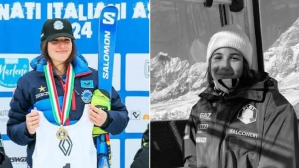 Matilde Lorenzi se acidentou durante treinamento.