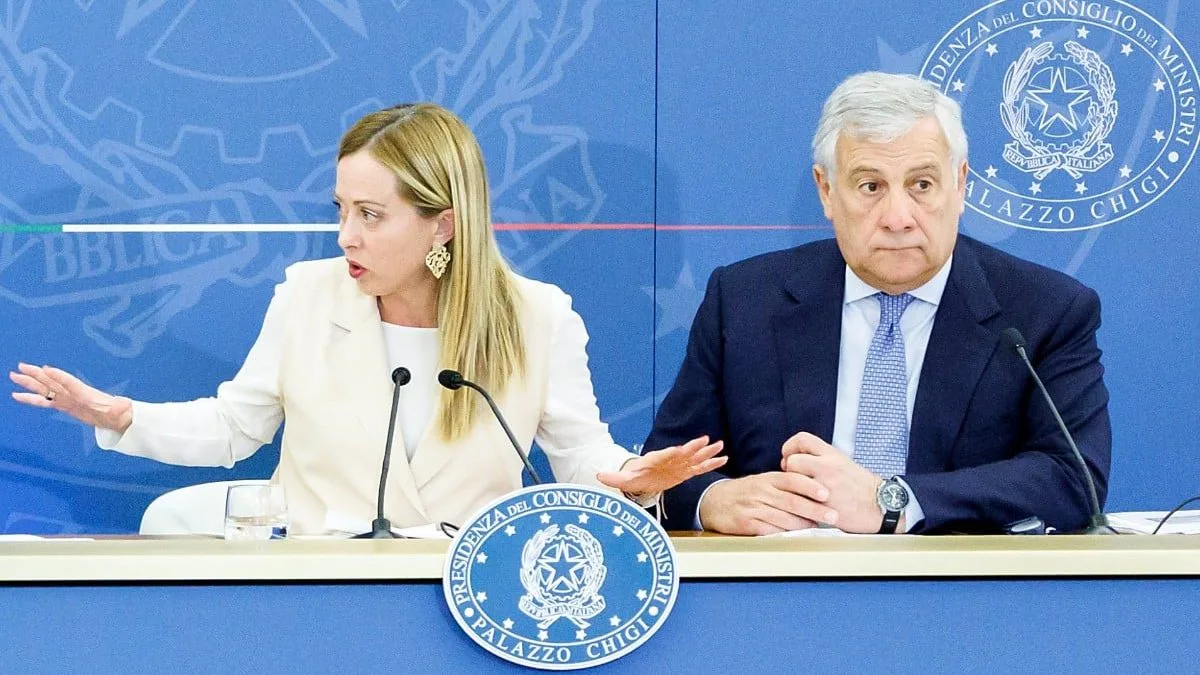 Giorgia Meloni und Antonio Tajani diskutieren über Prioritäten in der italienischen Regierung und sind sich über den Vorschlag zur Staatsbürgerschaftsreform uneinig | Foto: Europa Press