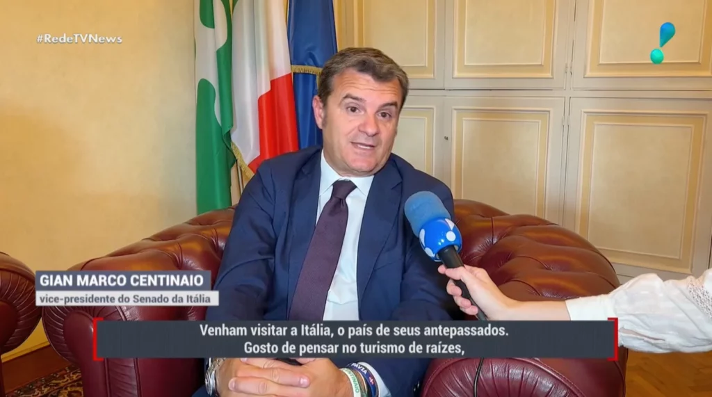 Gian Marco Centinaio, vice-presidente do Senado italiano