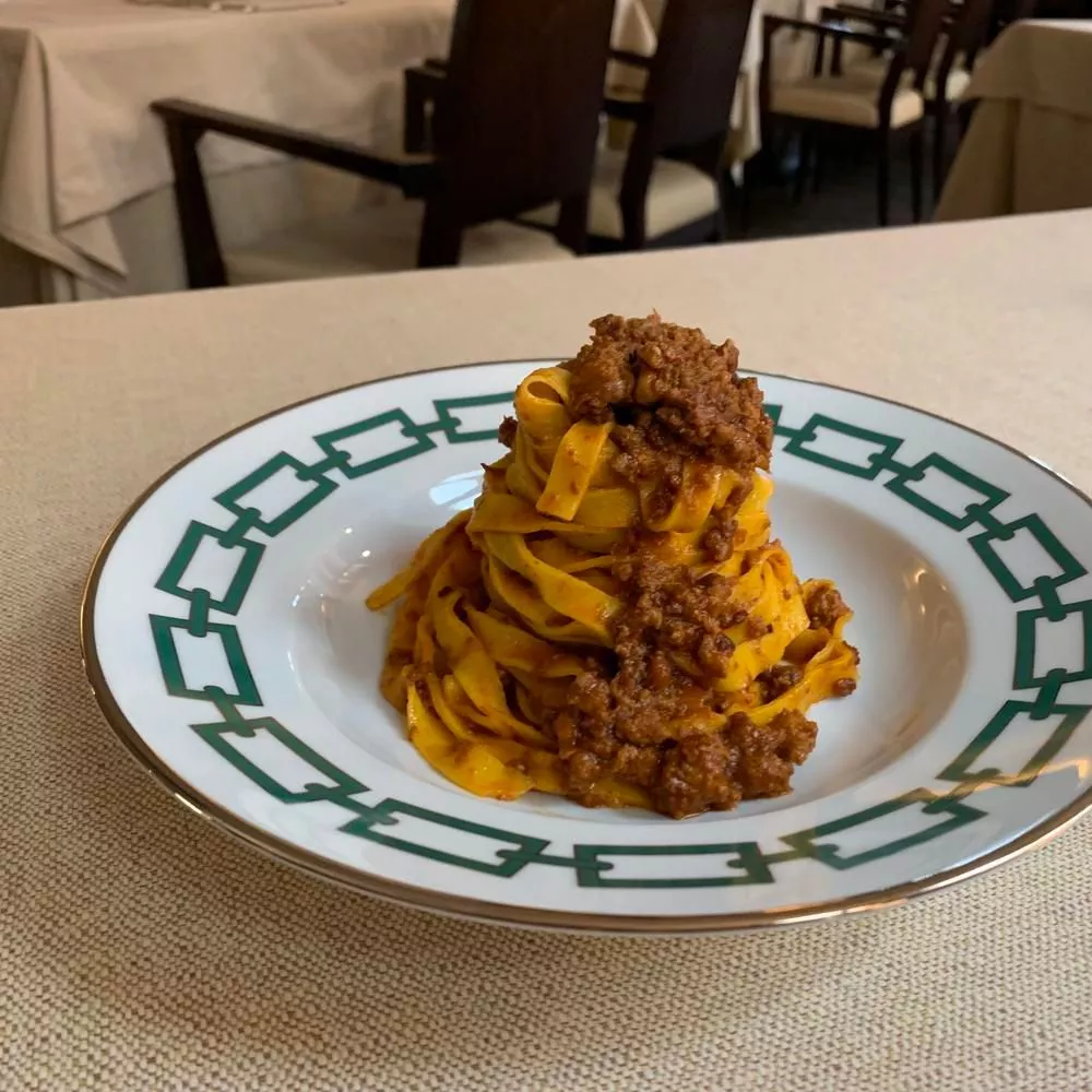 Tagliatelle al ragù, do Al Cambio, de Bologna | Foto: Divulgação 