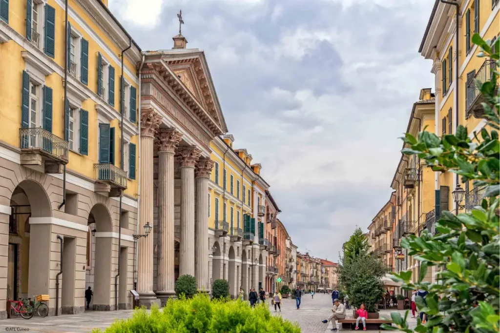 Centro histórico de Cuneo, no Piemonte | Foto: Roberto Croci/ATL del Cuneese