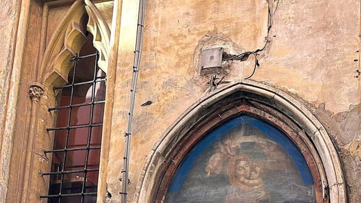 A antiga capela de Santa Maria Porta Coeli agora abriga a única pizzaria dentro de uma igreja | Foto: Gamberorosso