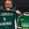 Nova camisa do Pro Vercelli celebra laços históricos com o Palmeiras | Foto: Reprodução