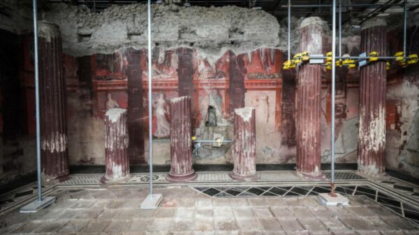 'Casa do Tíaso' exibe afrescos com temática dionisíaca.