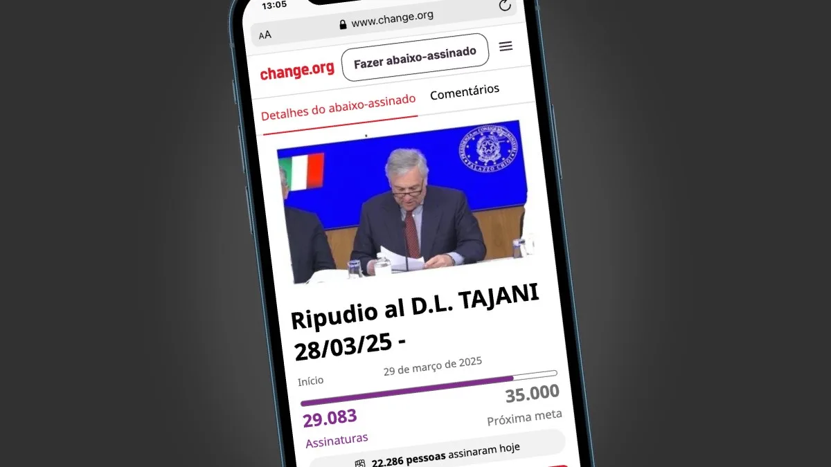 Decreto que restringe cidadania italiana recebe forte oposição online