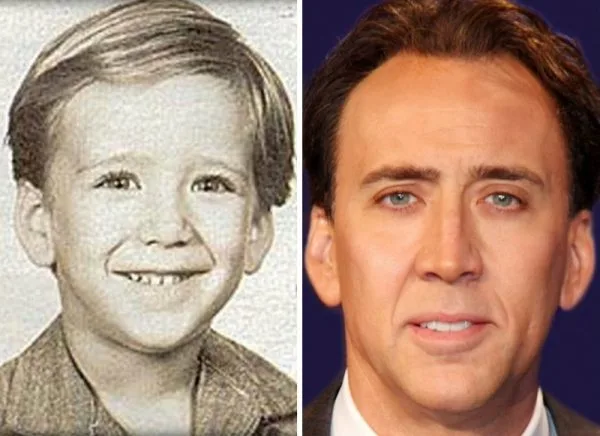 Nicolas Cage: de um garotinho sorridente a um dos rostos mais icônicos de Hollywood.
À esquerda, na infância; à direita, na fase adulta, já consagrado como ato