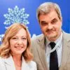 Renato Mosca de Souza, embaixador do Brasil na Itália, ao lado da primeira-ministra italiana, Giorgia Meloni, durante o G7 | Divulgação