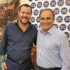 Ricardo Merlo (dir), presidente do MAIE, ao lado de Matteo Salvini, líder da Liga | Foto: Italia Chiama Italia