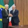 Presidente italiano Sergio Mattarella durante visita ao Brasil, em julho de 2024 | Foto: Divulgação