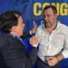 Luis Roberto Lorenzato e Matteo Salvini durante o congresso da Liga, em Florença | Foto: Divulgação