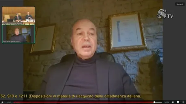 Zaccaria Spina defende cidades menores em audiência sobre cidadania no Senado | Foto: TV Senado