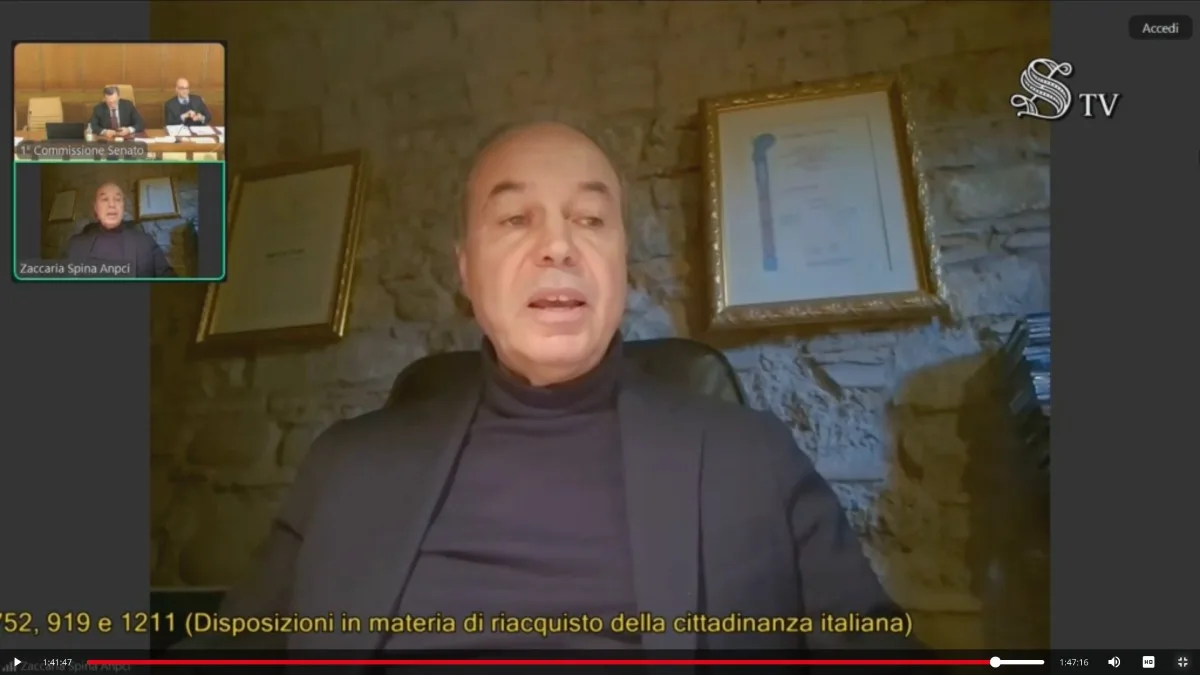Zaccaria Spina defende cidades menores em audiência sobre cidadania no Senado | Foto: TV Senado