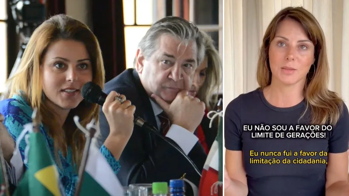 "Fake news, coisa de bandidagem", diz Renata Bueno sobre vídeo de 2017 sobre cidadania italiana | Foto: Reprodução