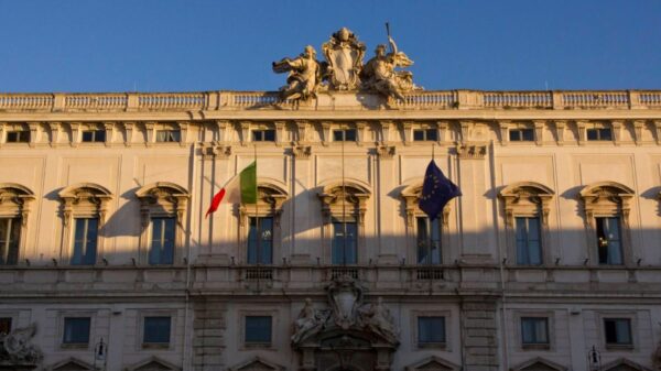 Fachada da Corte Constitucional da Itália, em Roma, onde será realizada a audiência de 24 de junho | Foto: Depositphotos
