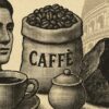 O caffè italiano, ícone cultural, tem origem na palavra árabe qahwa | Foto: IA