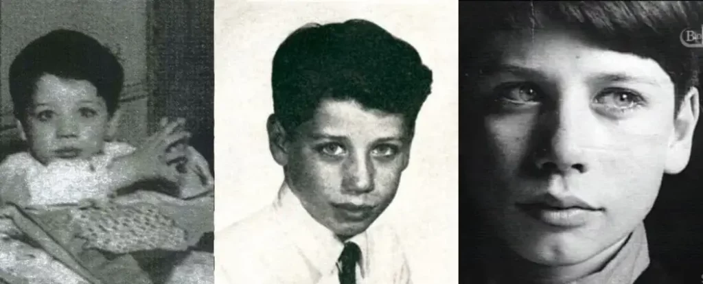 John Travolta em diferentes fases da infância e adolescência | Foto: Reprodução