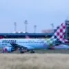 Airbus A319 da Volotea, modelo envolvido no acidente em Bergamo