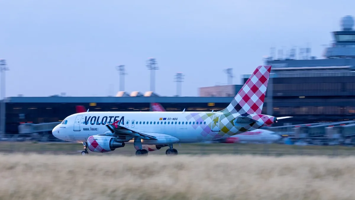 Airbus A319 da Volotea, modelo envolvido no acidente em Bergamo