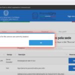 Mensagem exibida na tela do sistema Prenotami do Consulado Geral da Itália em São Paulo