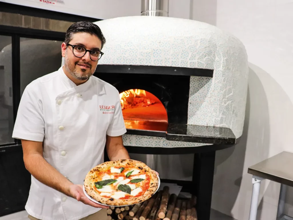 Chef André Guidon é o responsável por levar a tradição napolitana para as pizzas da Leggera
