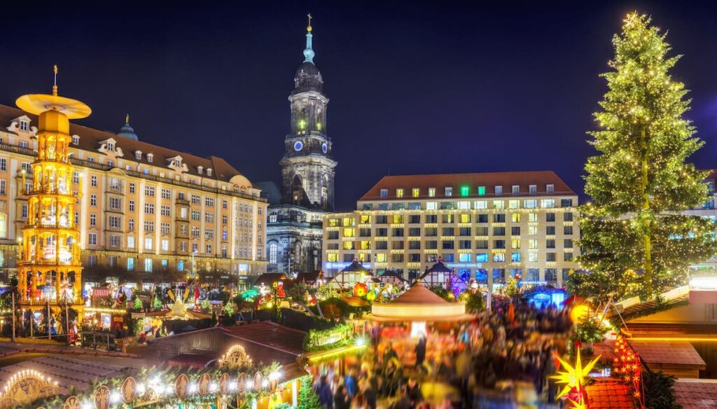 mercado de Natal de Dresden, na Alemanha