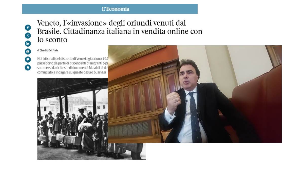 Luis Roberto Lorenzato reage ao Corriere della Sera e denuncia tom xenófobo de artigo sobre cidadania italiana