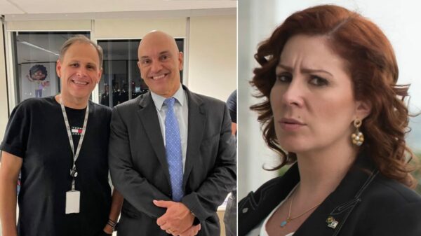 Tagliaferri e Zambelli são alvo do ministro Alexandre de Moraes (centro)