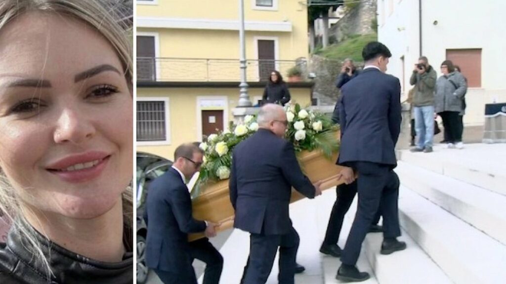 Família de Jéssica se despediu dela durante funeral realizado em Castelnuovo del Garda