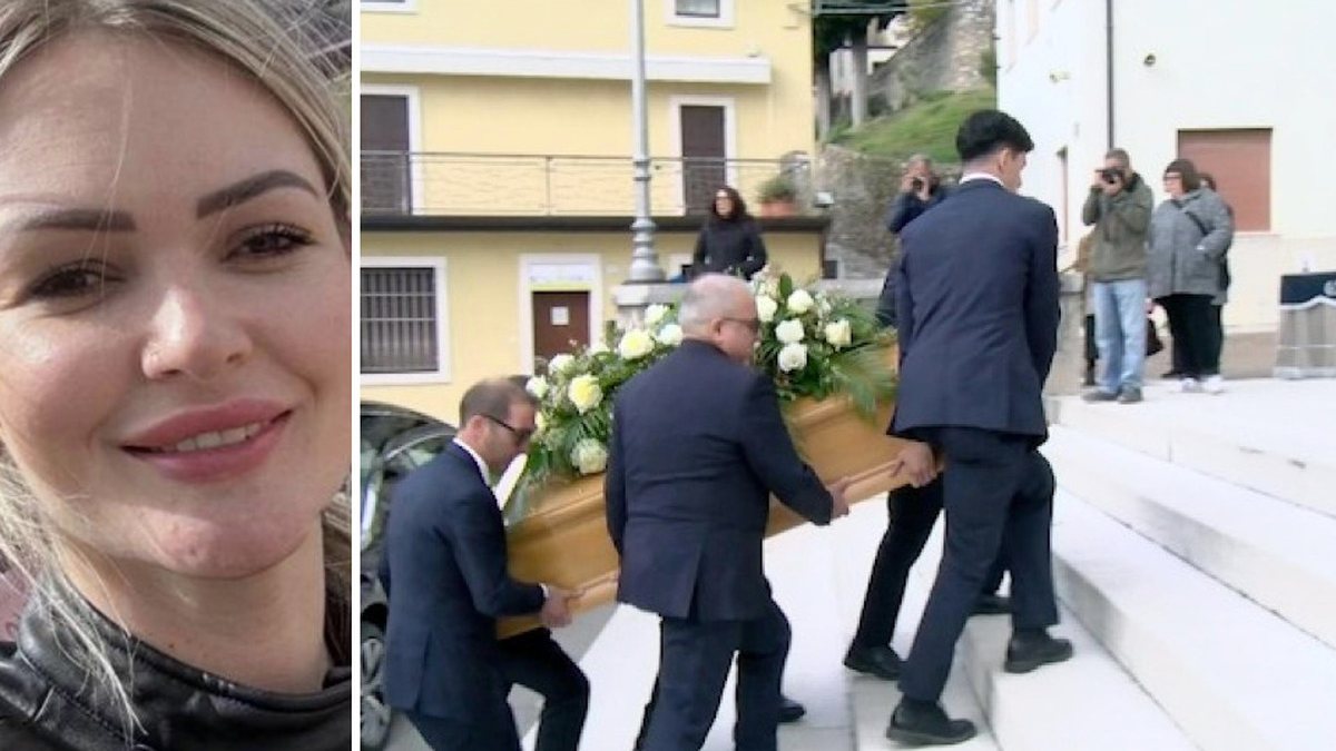 Família de Jéssica se despediu dela durante funeral realizado em Castelnuovo del Garda