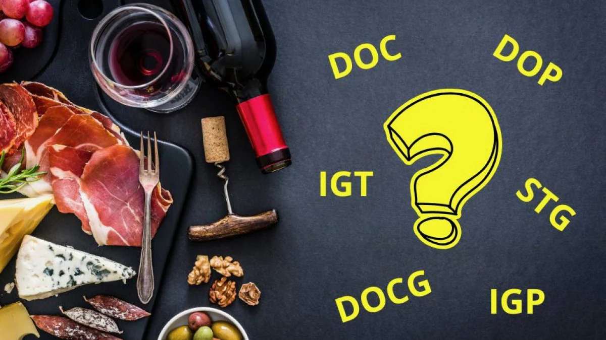 ¿Qué significan las abreviaturas DOC, DOCG, IGT, IGP, DOP y STG en Italia?