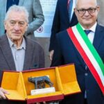 Robert De Niro during the ceremony for the awarding of the Capitoline Wolf, in Rome.
