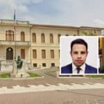 Os advogados Andrew Montone (à direita) e Valerio Piccolo (à esquerda) , que atuam na defesa dos requerentes contra o município de Castagnaro, no Vêneto.