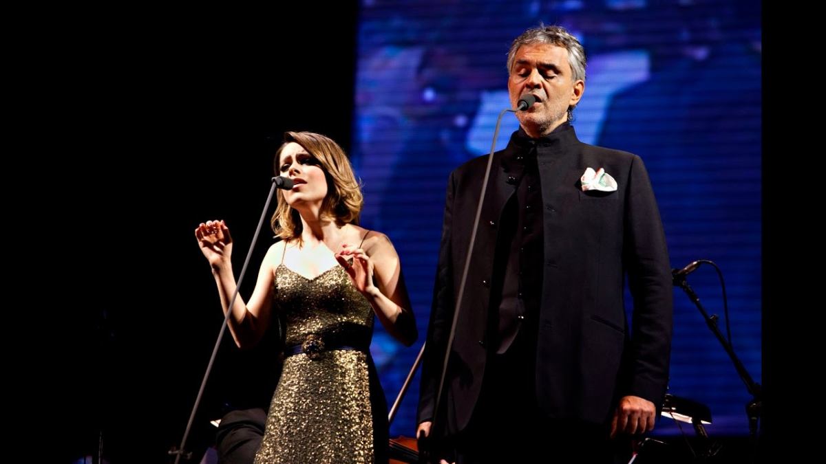 Sandy e Bocelli se reencontram no palco em novembro, em São Paulo