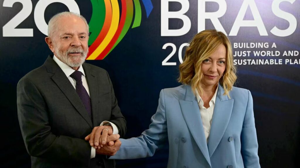 Meloni pediu tempo e Lula adiou acordo Mercosul-UE, diz governo alemão