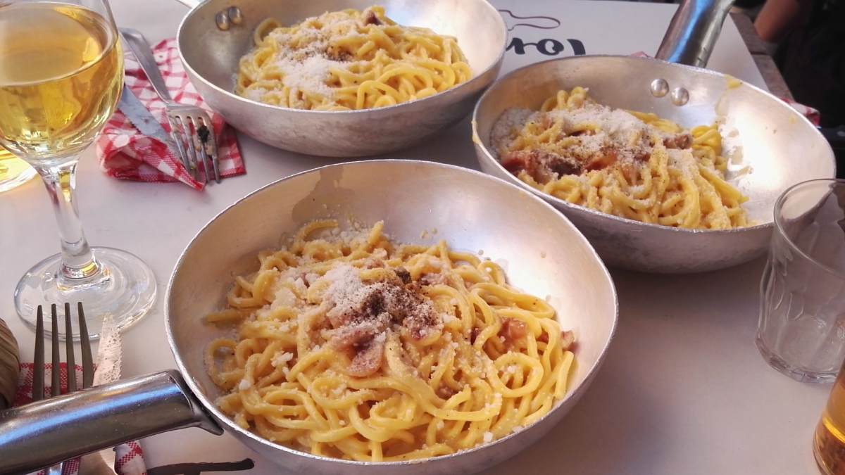 Roma: o altar da carbonara